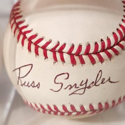 Lot of 4 OMLB Signed Autographed Baseballs Gregg Olson,,Billy O'Dell, Mickey Tettleton , Russ Snyder