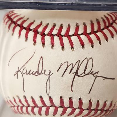 Lot of 4 OMLB Signed Autographed Baseballs Johnny Oates, Ken Singleton, Randy Milligan, Paul Blair