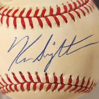 Lot of 4 OMLB Signed Autographed Baseballs Johnny Oates, Ken Singleton, Randy Milligan, Paul Blair