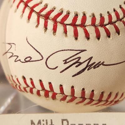 Lot of 4 OMLB Signed Autographed Baseballs Jim Poole, Milt Pappas,Scott McGregor ,Stu Miller