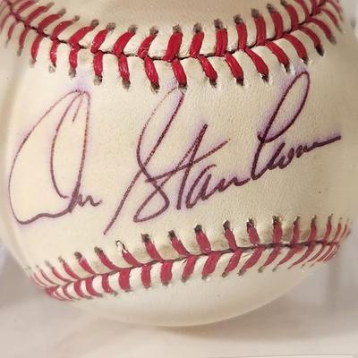 Lot of 4 OMLB Signed Autographed Baseballs Mike Toorez, Bob Turley, Dave McNally, Don Stanhouse