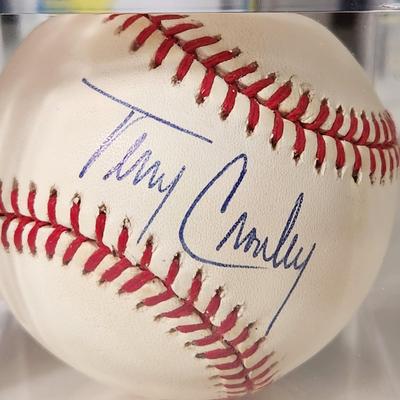 Lot of 4 OMLB Signed Autographed Baseballs Brad Pennington, Andy Etchebarren, Dick Kryhoski, Terry Crowley