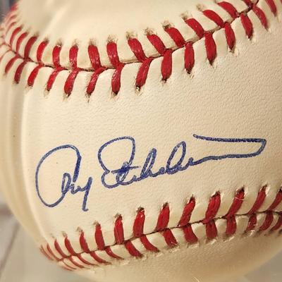 Lot of 4 OMLB Signed Autographed Baseballs Brad Pennington, Andy Etchebarren, Dick Kryhoski, Terry Crowley