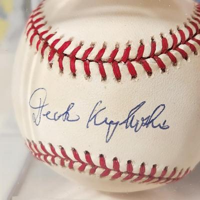 Lot of 4 OMLB Signed Autographed Baseballs Brad Pennington, Andy Etchebarren, Dick Kryhoski, Terry Crowley