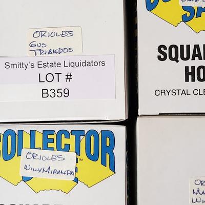 Lot of 4 OMLB Signed Autographed Baseballs Willy Miranda, David Segui, Gus Triandos, Mark Williamson #32