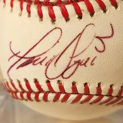 Lot of 4 OMLB Signed Autographed Baseballs Willy Miranda, David Segui, Gus Triandos, Mark Williamson #32