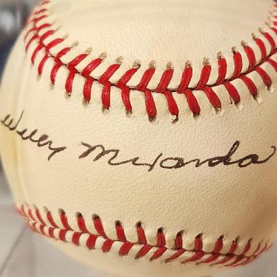 Lot of 4 OMLB Signed Autographed Baseballs Willy Miranda, David Segui, Gus Triandos, Mark Williamson #32