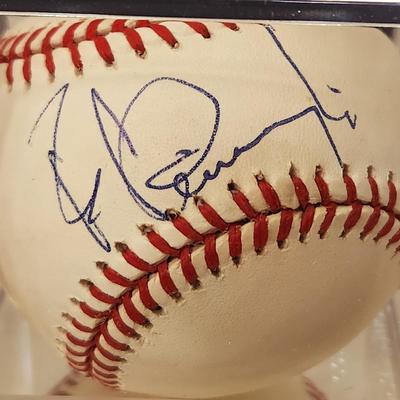 Lot of 4 OMLB Signed Autographed Baseballs Doug Jones PTL, Pete Incaviglia, Hal Brown, Dick Hale