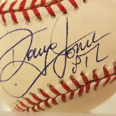 Lot of 4 OMLB Signed Autographed Baseballs Doug Jones PTL, Pete Incaviglia, Hal Brown, Dick Hale