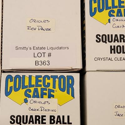 Lot of 4 OMLB Signed Autographed Baseballs Jack Fisher, Rich Dauer, Curt Motton Chuck Diering 54 MVP