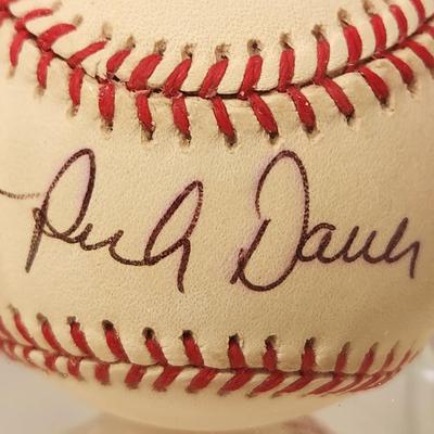 Lot of 4 OMLB Signed Autographed Baseballs Jack Fisher, Rich Dauer, Curt Motton Chuck Diering 54 MVP