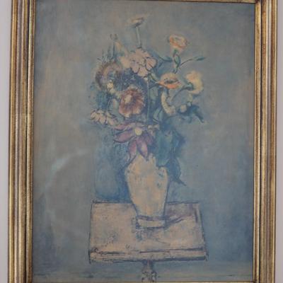 Vintage "Still Life with Flowers" by Weber