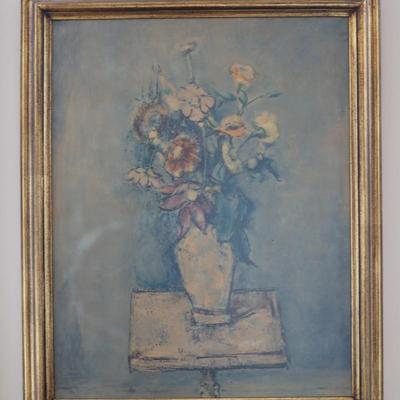 Vintage "Still Life with Flowers" by Weber