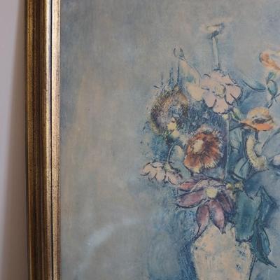 Vintage "Still Life with Flowers" by Weber