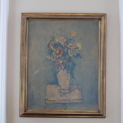Vintage "Still Life with Flowers" by Weber