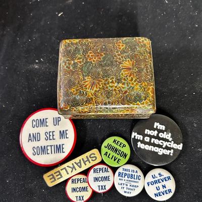 Vintage political pinbacks