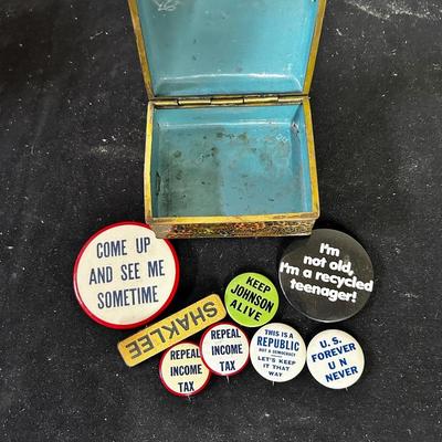Vintage political pinbacks
