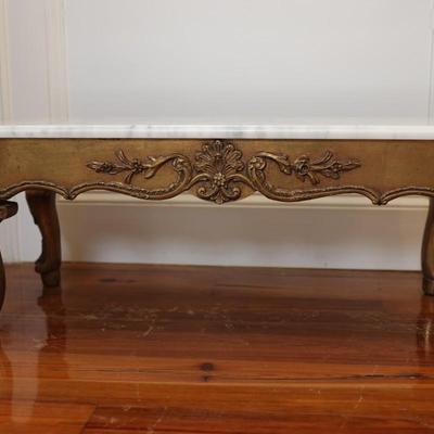 Gold Git Italian Marble Bench