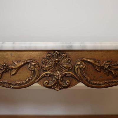 Gold Git Italian Marble Bench