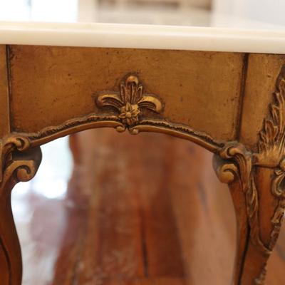 Gold Git Italian Marble Bench