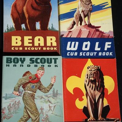 1960's BOY SCOUT AND ONE CUB SCOUT MANUALS