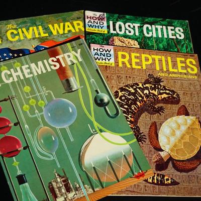 GROUPING OF FOUR 1960'S HOW AND WHY MAGAZINES FOR KIDS