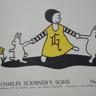 1957 HABITS OF RABBITS BY VIRGINIA KAHL & LITTLE BROWN MONKEY BY ELIZABETH UPHAM 1949