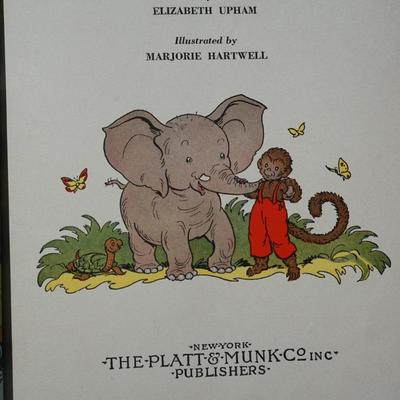1957 HABITS OF RABBITS BY VIRGINIA KAHL & LITTLE BROWN MONKEY BY ELIZABETH UPHAM 1949