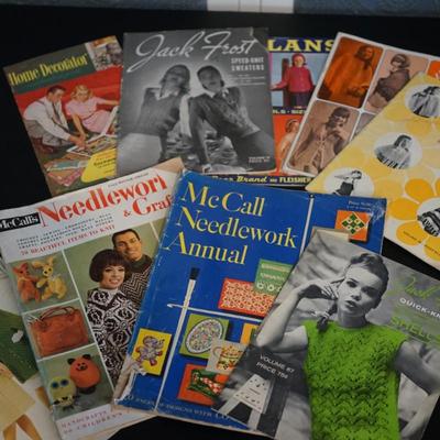 1960'S VINTAGE CRAFT MAGAZINES TO FEATURE NEEDLEWORK AND FASHION