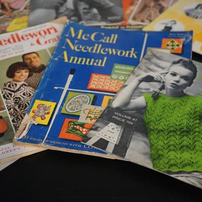 1960'S VINTAGE CRAFT MAGAZINES TO FEATURE NEEDLEWORK AND FASHION