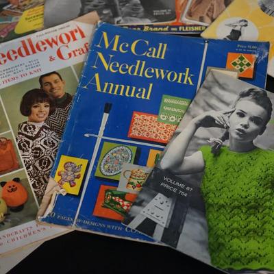 1960'S VINTAGE CRAFT MAGAZINES TO FEATURE NEEDLEWORK AND FASHION