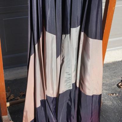 VINTAGE FORMAL DRESS WITH SPAGHETTI STRAPS IN TAFFETA