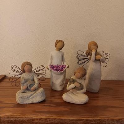 4 WILLOW TREE ANGELS