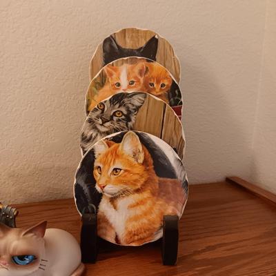 JIM SHORE, GRUMPY CAT, CAT COASTERS AND MORE