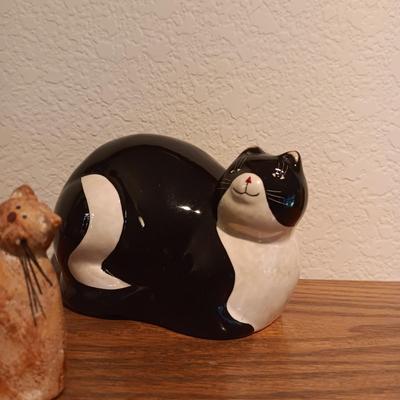 A COLLECTION OF CAT FIGURES