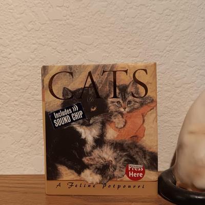 3 CERAMIC CATS, WILLOW TREE HOLDING A CAT AND MORE