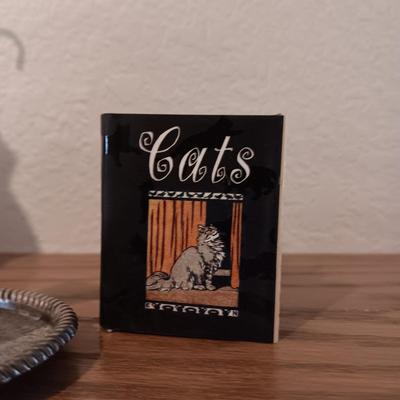 JIM SHORE CAT, PEWTER CAT RING HOLDER, WILLOW TREE ANGEL, MINIATURE CAT BOOKS AND MORE