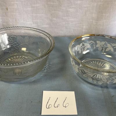 Vintage Glass Bowls