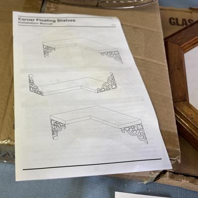 NIB Corner Floating Shelves and More