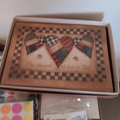 GREETING CARDS, MANY STICKERS AND LABELS