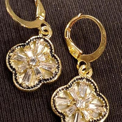 Gold tone earrings