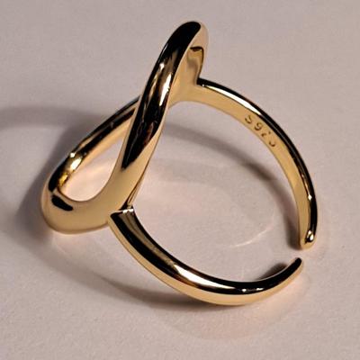 18kt Gold Overlay Sterling Silver Ring