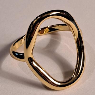18kt Gold Overlay Sterling Silver Ring