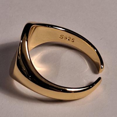 18kt Gold Overlay Sterling Silver Ring