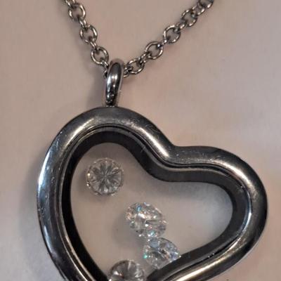 2 ct Moissanite Diamond Heart Pendant