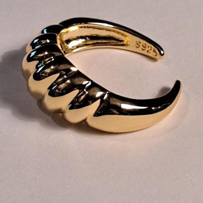 18kt Gold Overlay Sterling Silver Ring