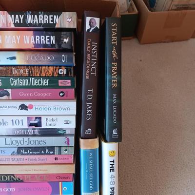 WOODEN BOOKSHELF WITH SOME BOOKS ON RELIGION