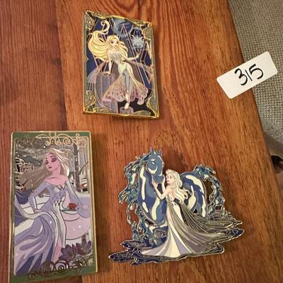ENAMEL ELSA COLLECTOR PIN LOT