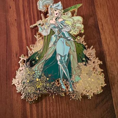 ENAMEL AURORA PIN CURSED DRAGON SLAYER
