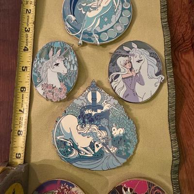 ENAMEL THE LAST UNICORN PIN LOT